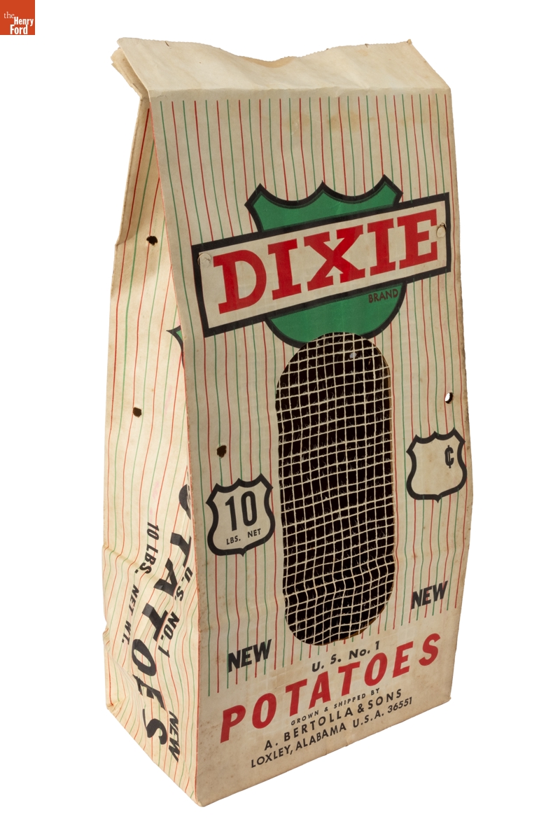"Dixie" Potato Bag, 1963-1967