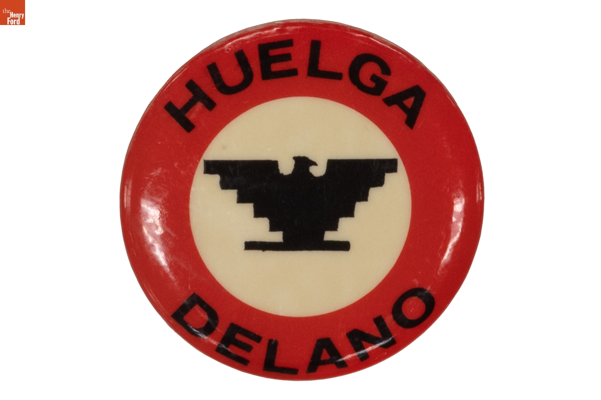 Button, "Huelga Delano," 1966-1970
