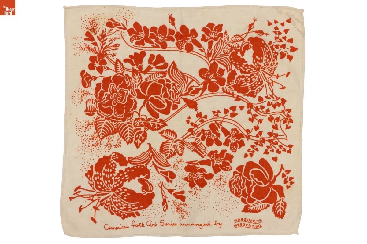 "God Bless Our Home" Table Napkin, 1939