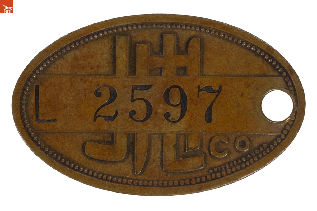 J.L. Hudson Department Store Credit Token, 1920-1930