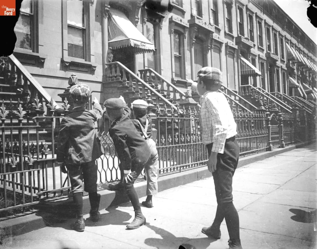 Boys Playing a Game, 1890-1915