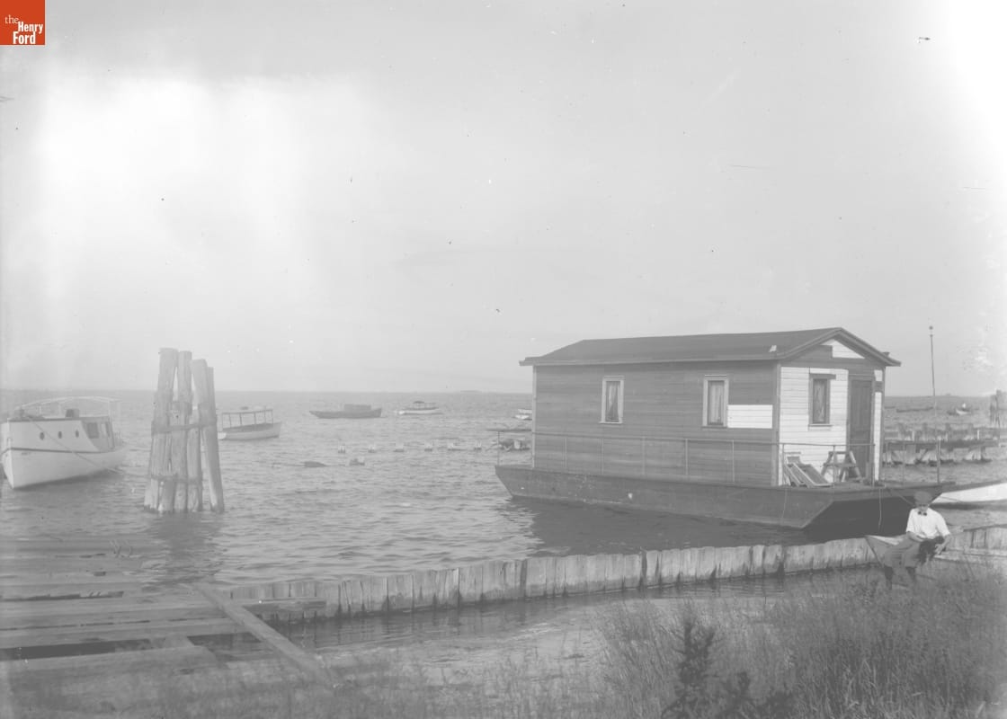 Houseboat at Bergen Beach, 1890-1915