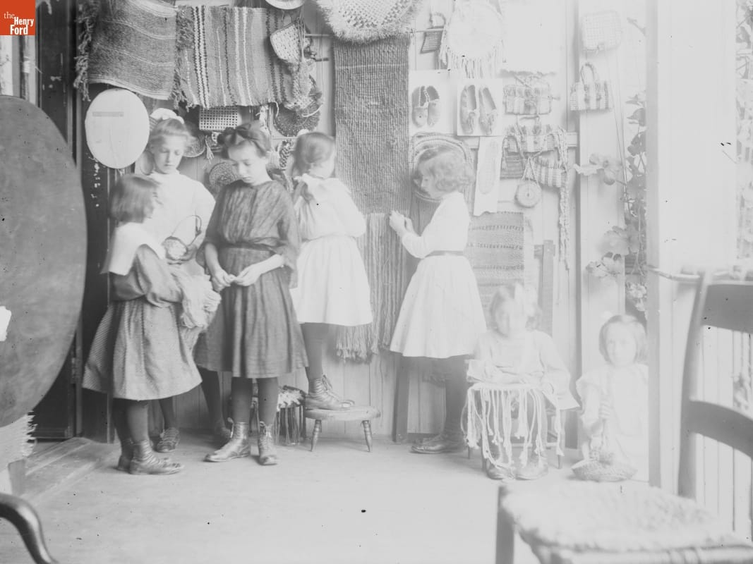 Children Weaving, 1890-1915
