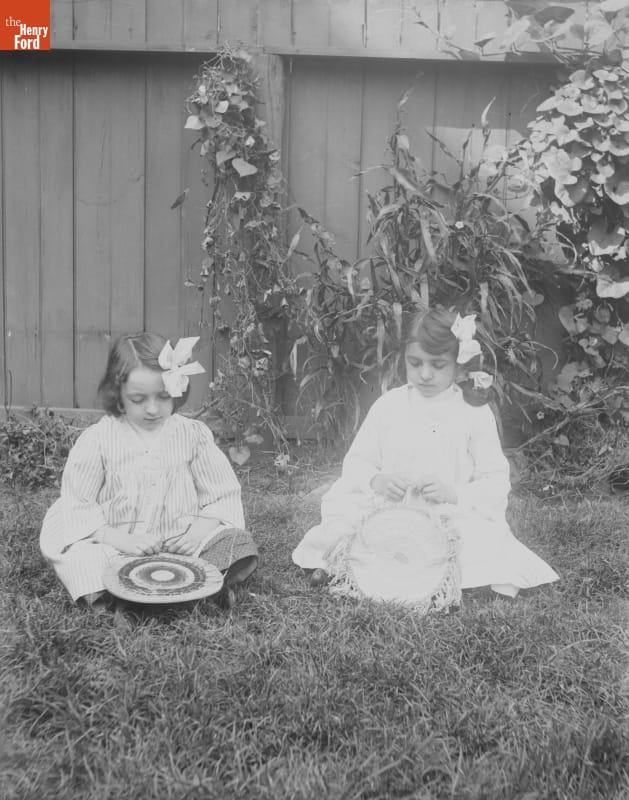 Girls Weaving, 1890-1915