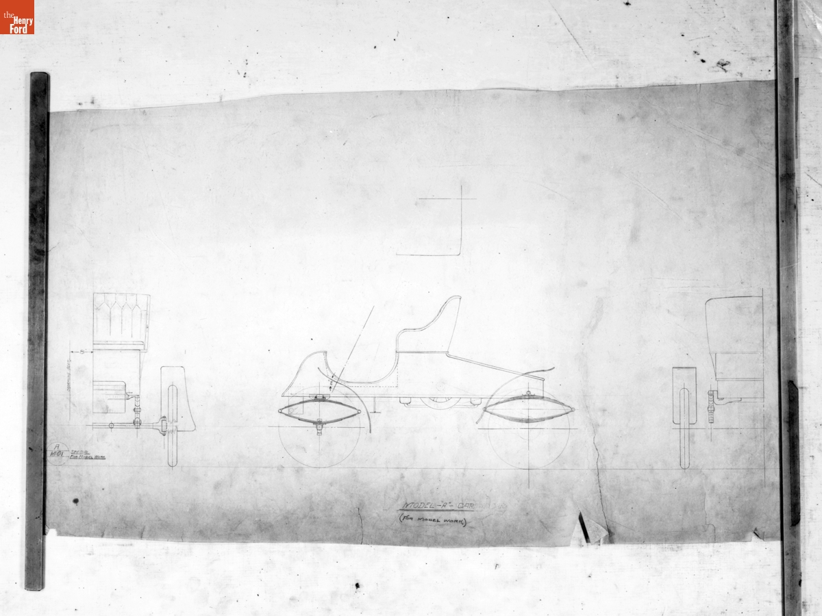 Drawing, "Model A Car," 1903 Ford Model A