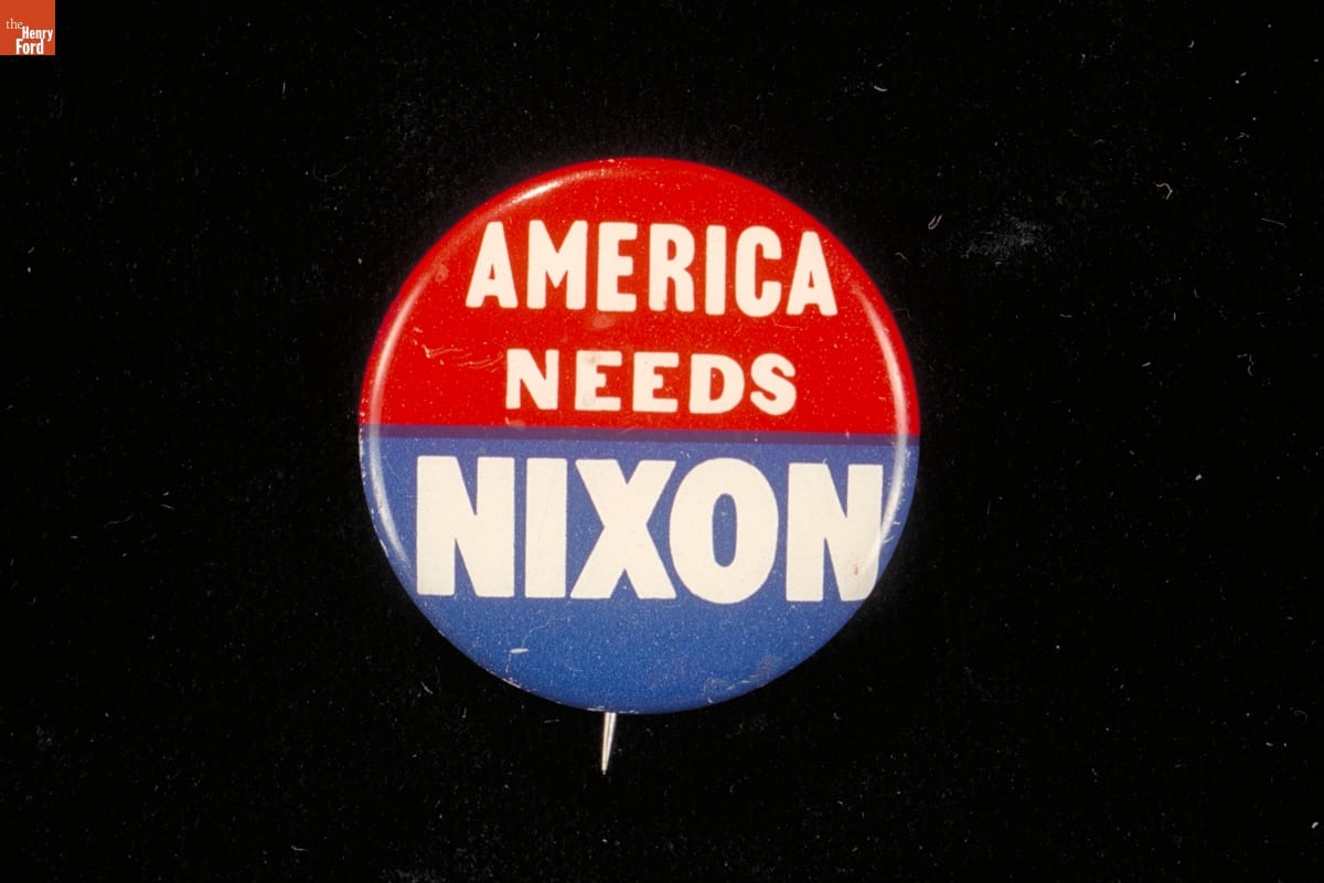 Richard M. Nixon Campaign Button, 1960