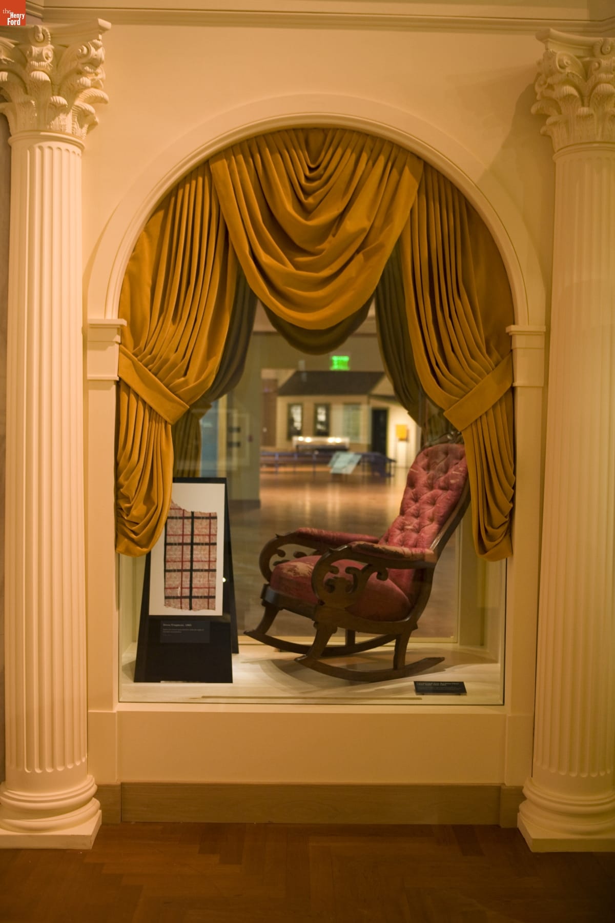 The Chair in Which Abraham Lincoln Was Shot at Ford's Theatre, on Exhibit at Henry Ford Museum, June 2007