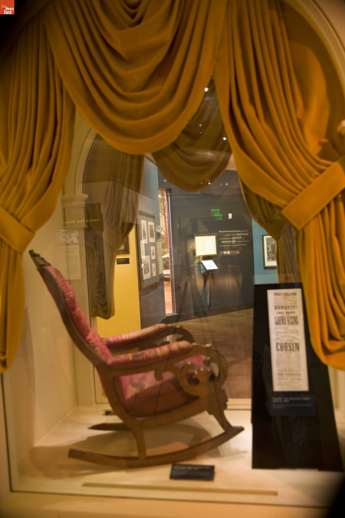 The Chair in Which Abraham Lincoln Was Shot at Ford's Theatre, on Exhibit at Henry Ford Museum, June 2007