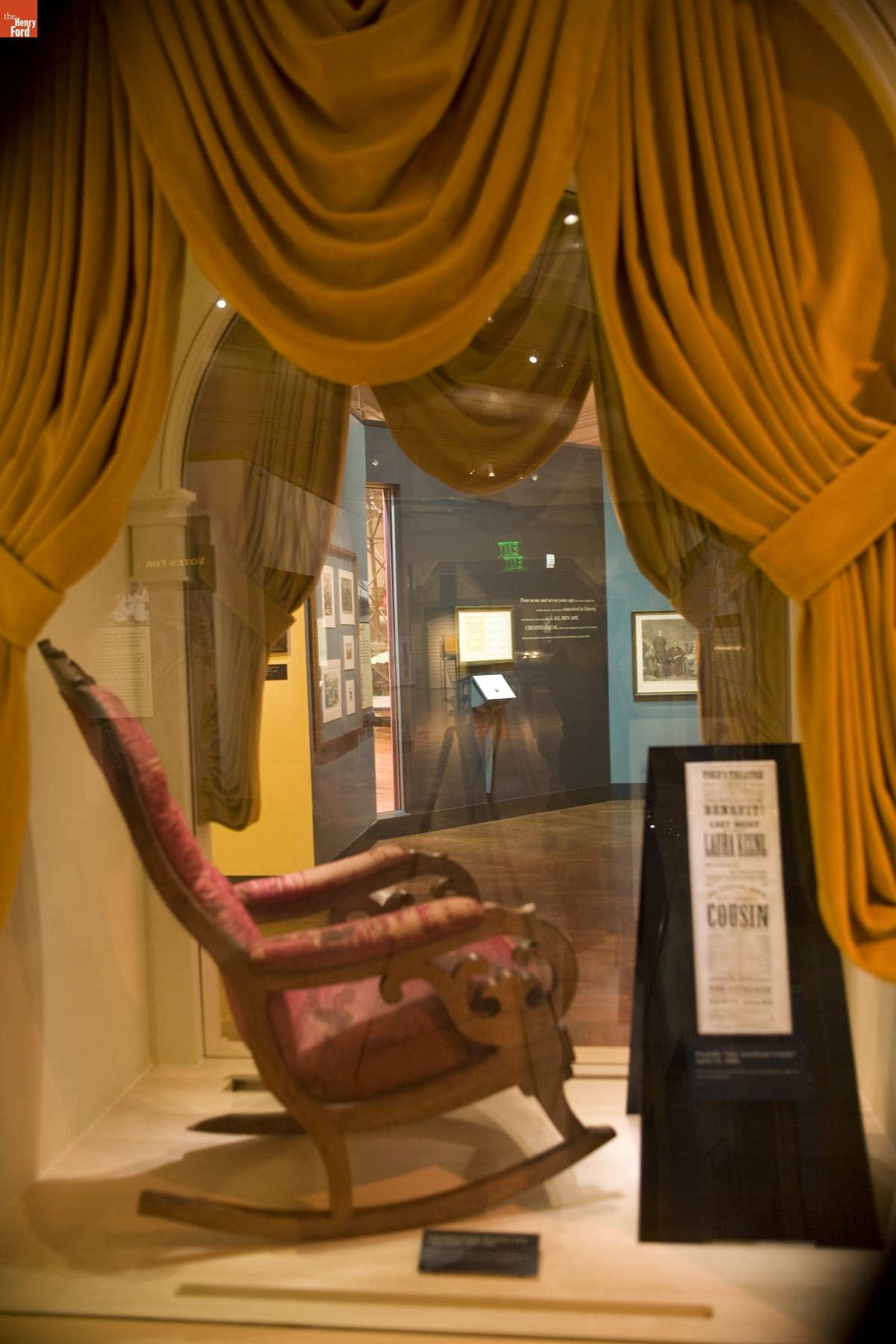 The Chair in Which Abraham Lincoln Was Shot at Ford's Theatre, on Exhibit at Henry Ford Museum, June 2007