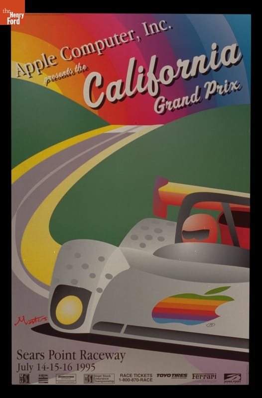 Racing Poster, "Apple Computer Inc. Presents the California Grand Prix," 1995