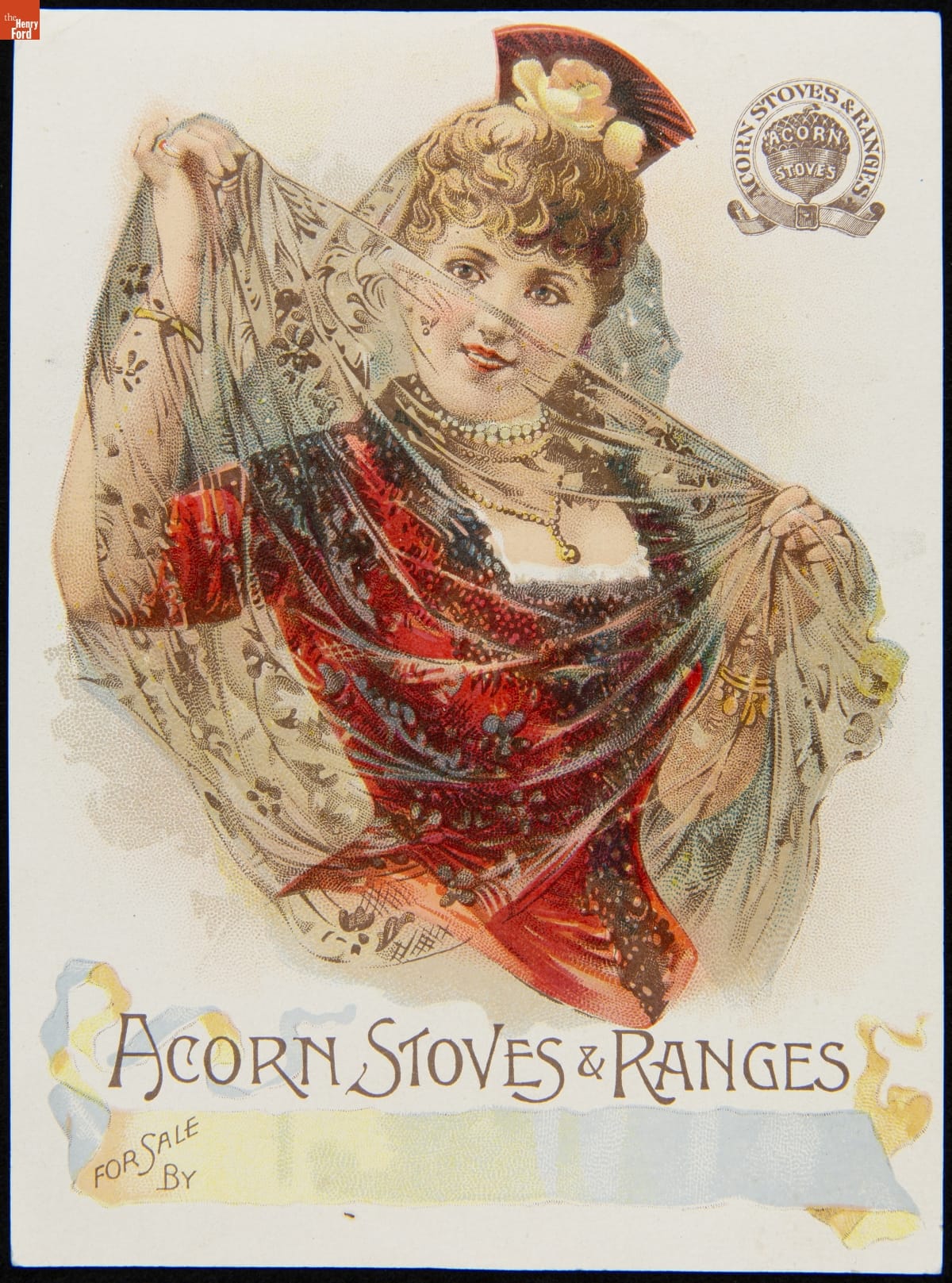 Trade Card for the National Acorn Range, Rathbone, Sard & Co., circa 1891