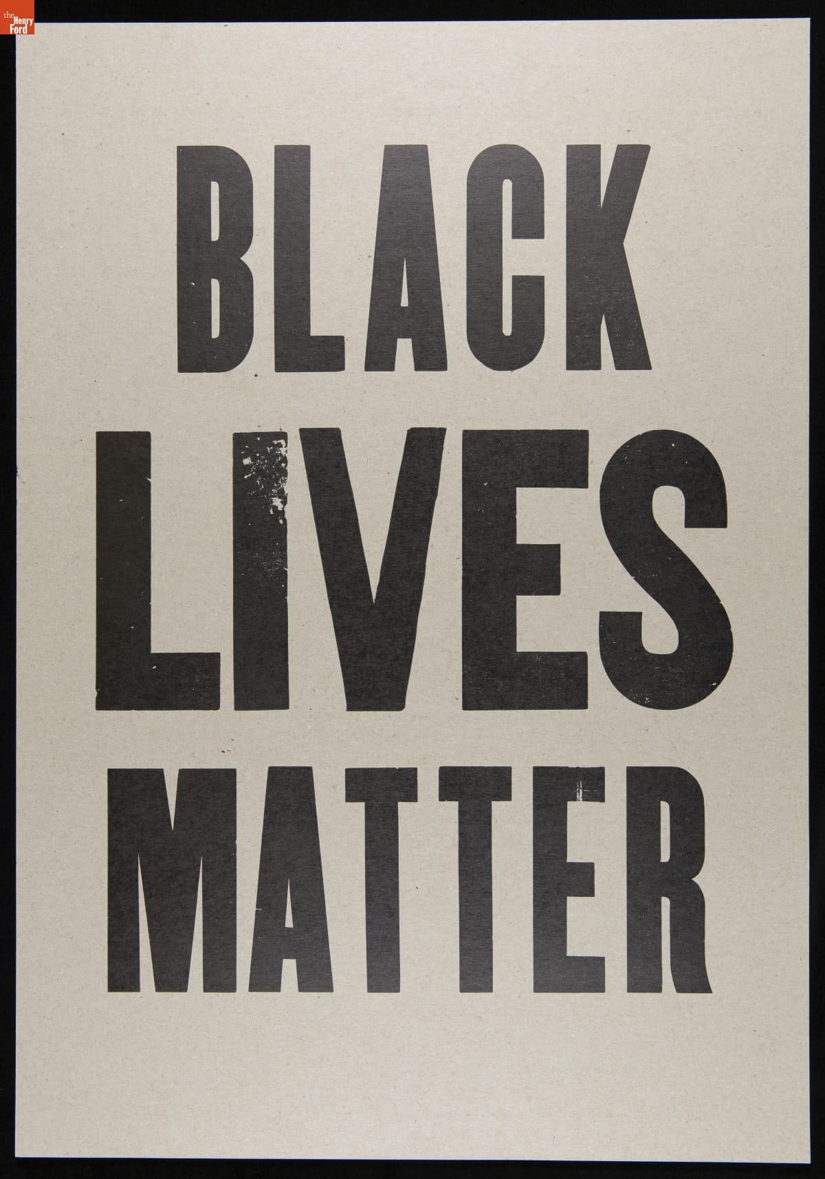 Protest Poster, "Black Lives Matter!," 2020