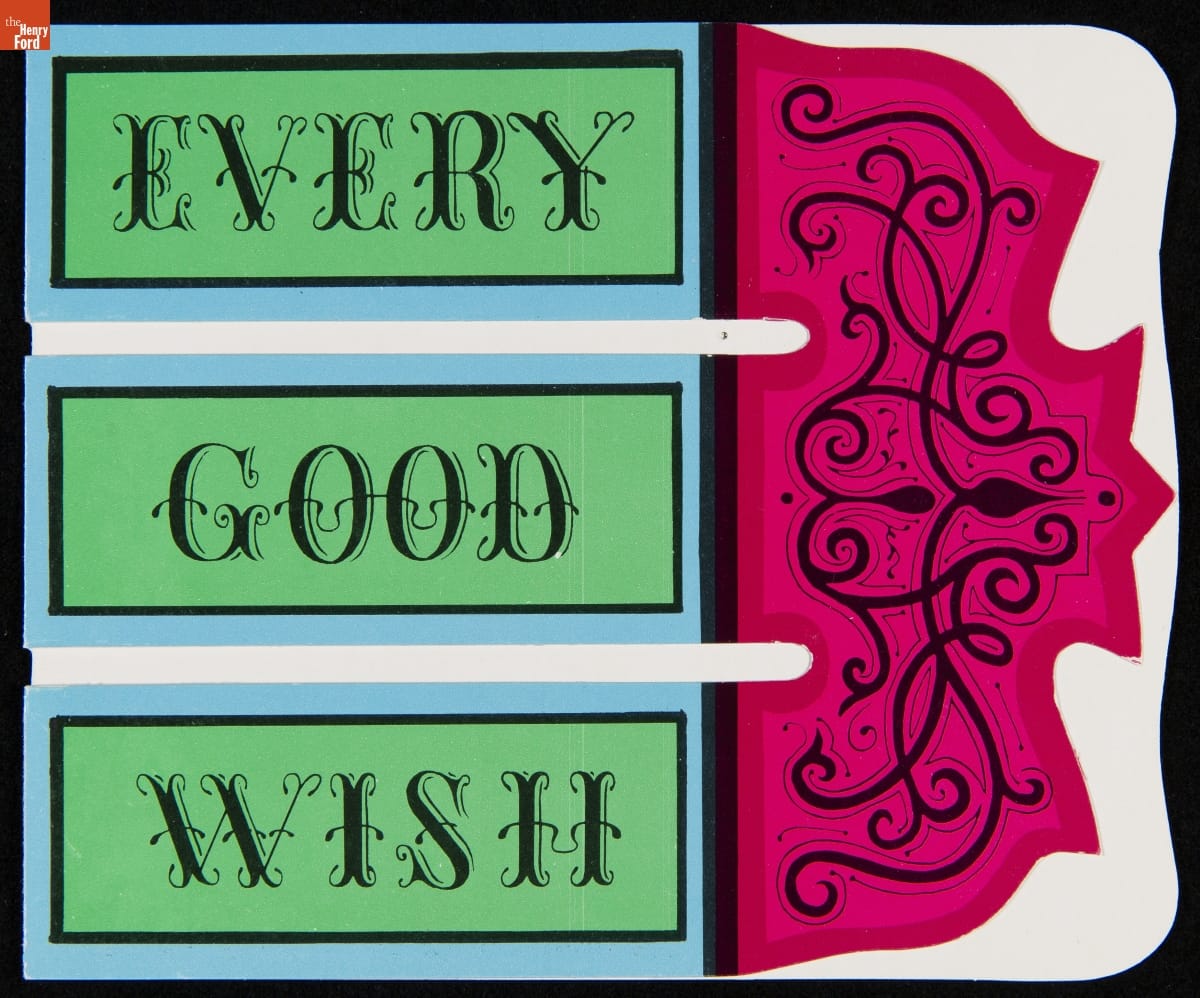 Christmas Card, "Every Good Wish," circa 1952