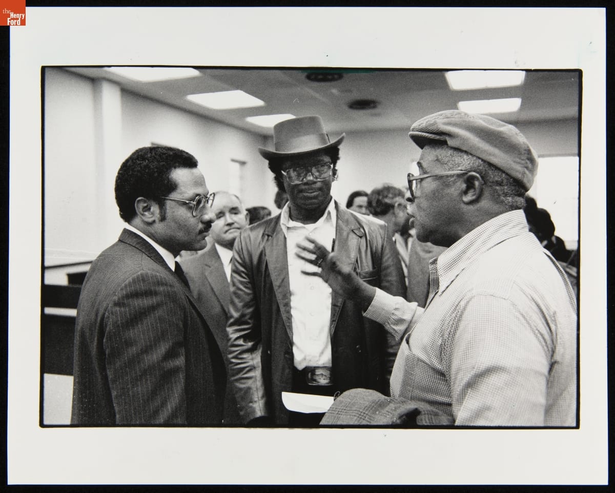 Mississippi Congressman Michael Espy Meeting with Constituents at the Sunflower County Courthouse in Indianola, December 1986