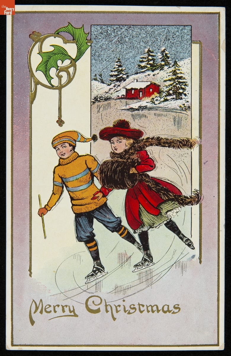Christmas Postcard, "Merry Christmas," 1909
