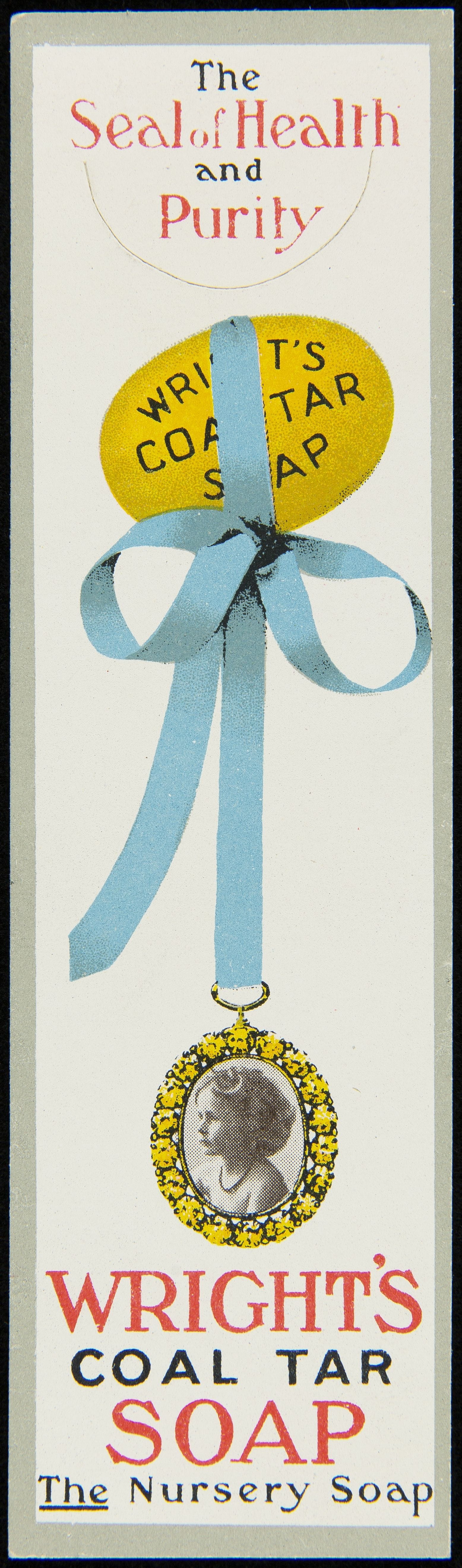 Trade Card for Nursery Soap, Wright's Coal Tar Soap, circa 1900