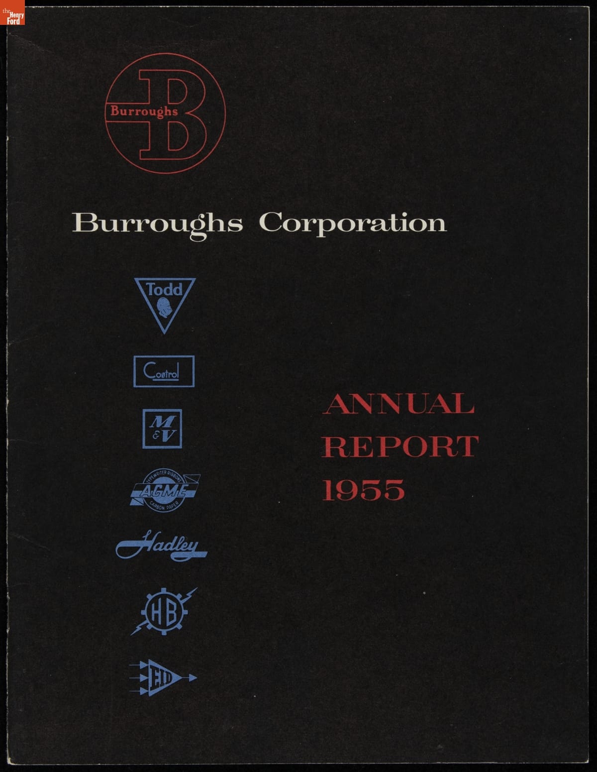 Burroughs Corporation Annual Report, 1955