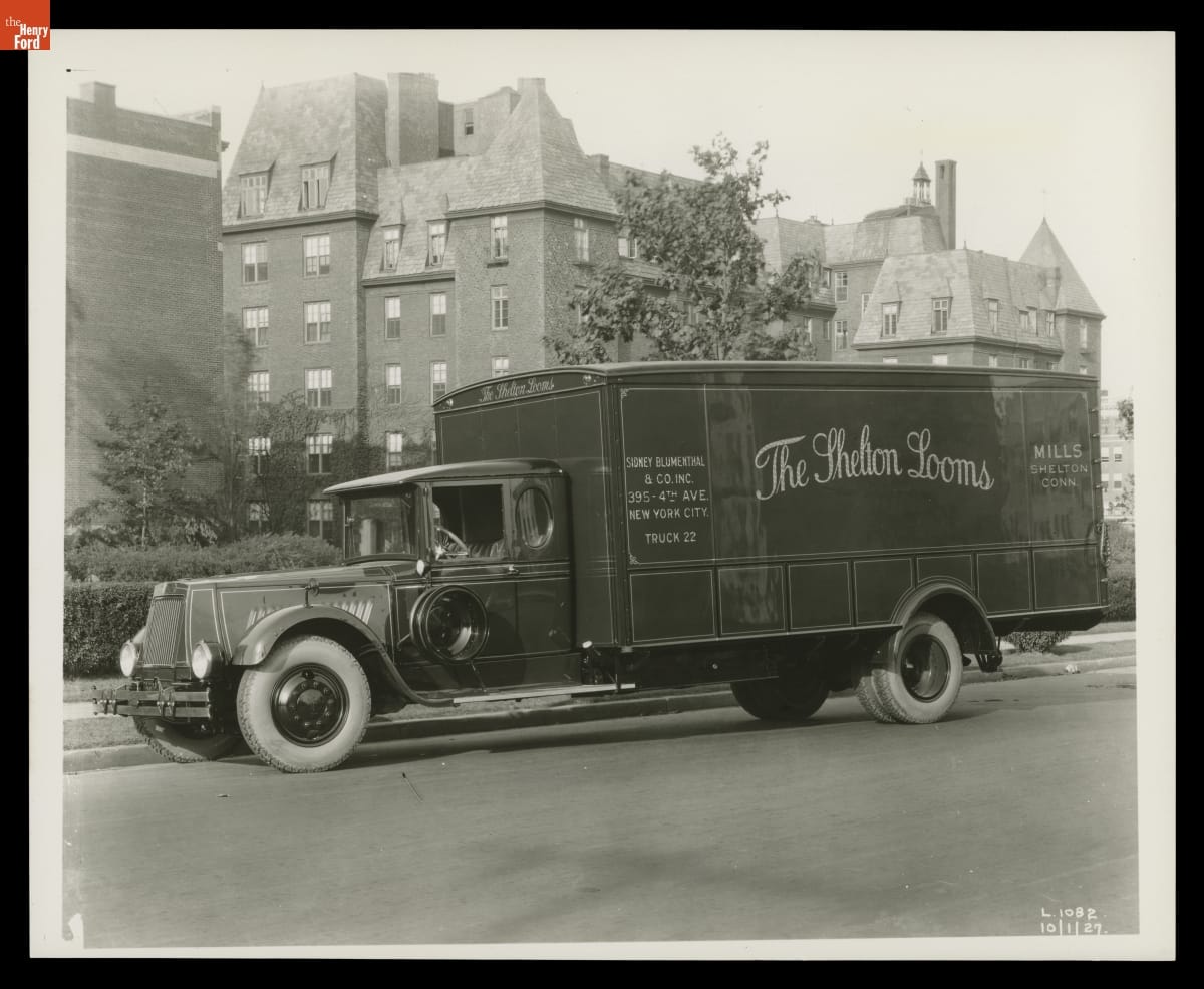 Mack Truck Used by The Shelton Looms, October 1927
