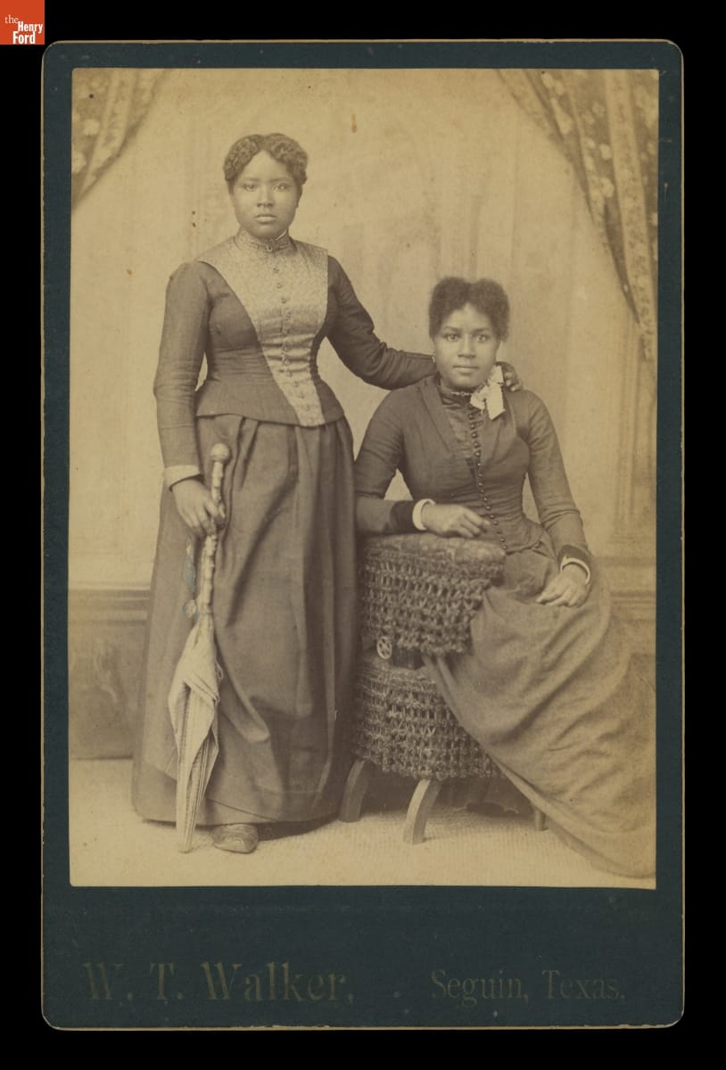 Portrait of Two Women, One Seated and One Standing, circa 1885