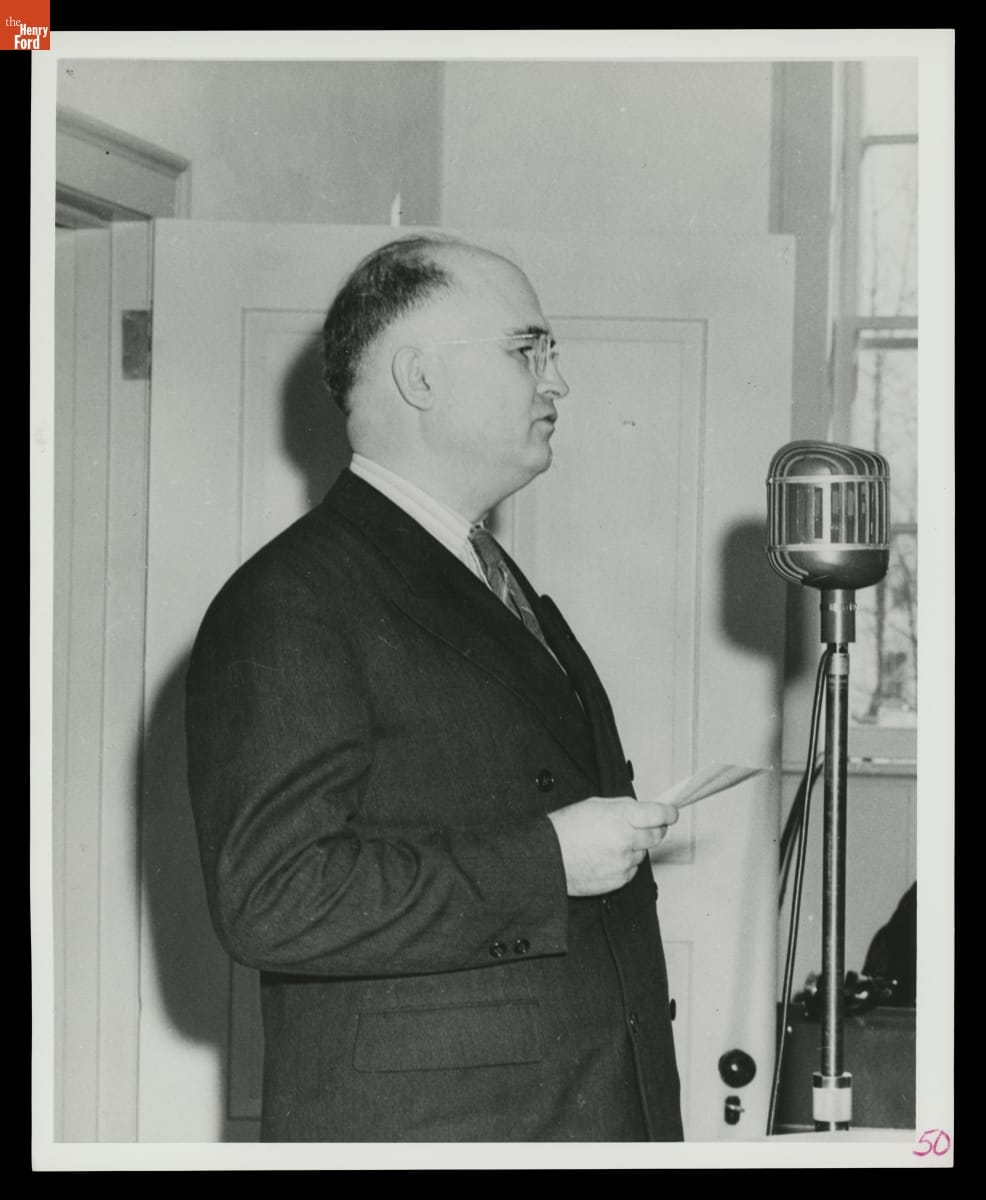 Carl Hood, Superintendent of Edison Institute Schools, February 1943