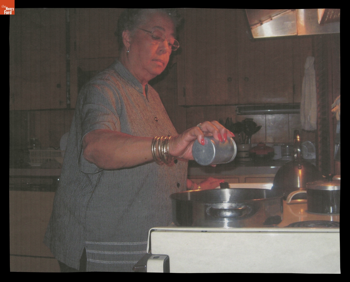 Richie Jean Jackson in the Jackson Home Kitchen, Selma, Alabama