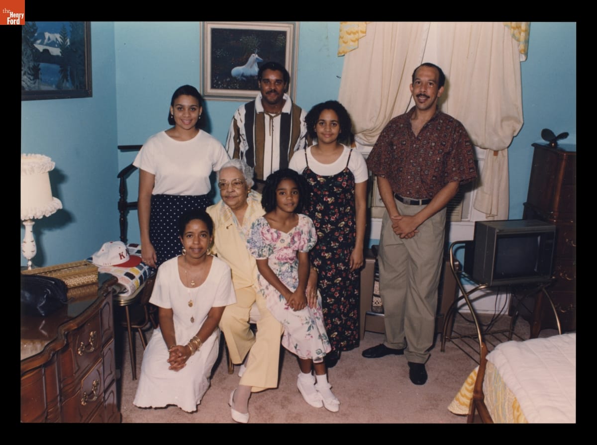 Juanita Sherrod and Jawana Jackson with Group inside the Jackson Home, Selma, Alabama, 1999-2002