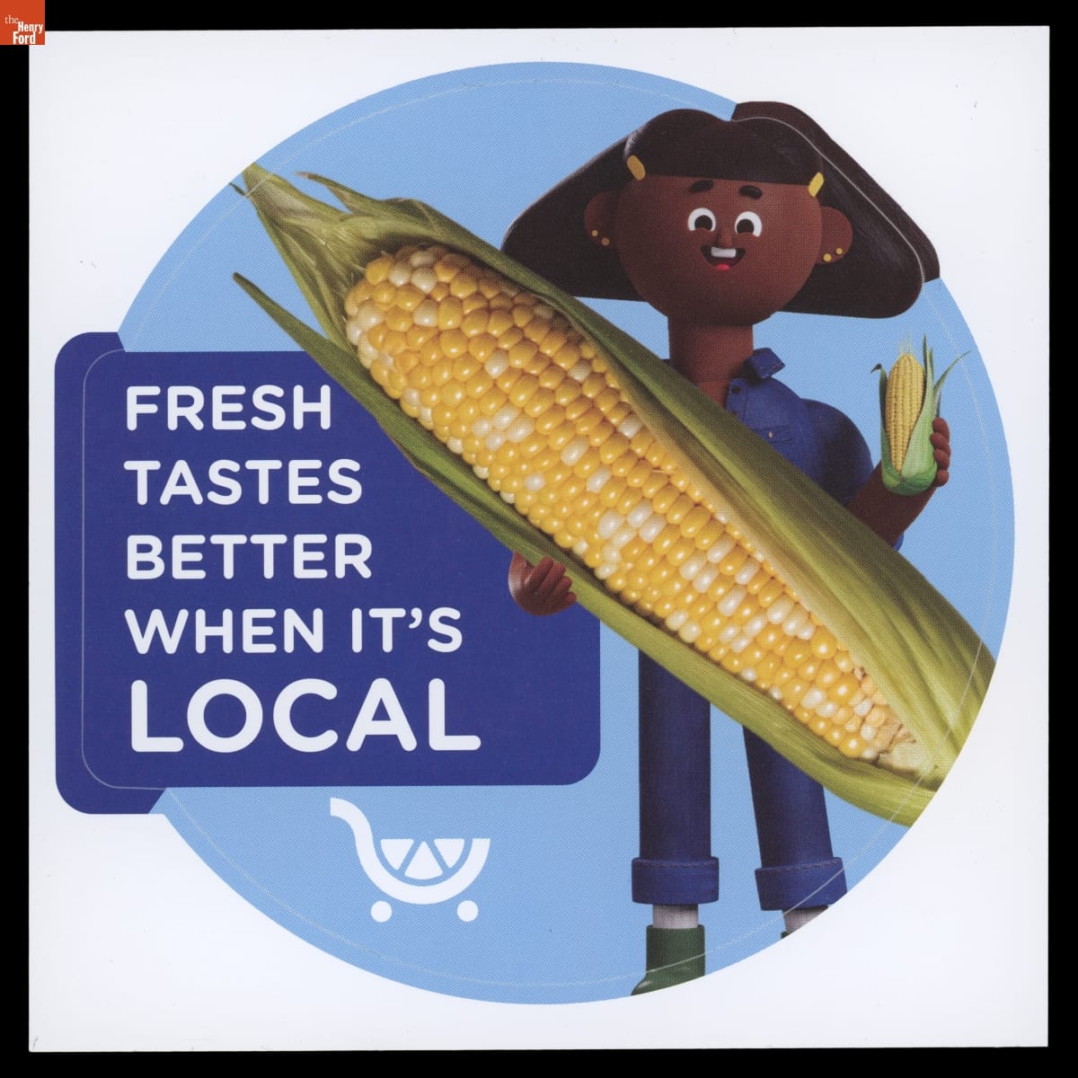 "Fresh Tastes Better When It's Local," Kroger Sticker, 2023