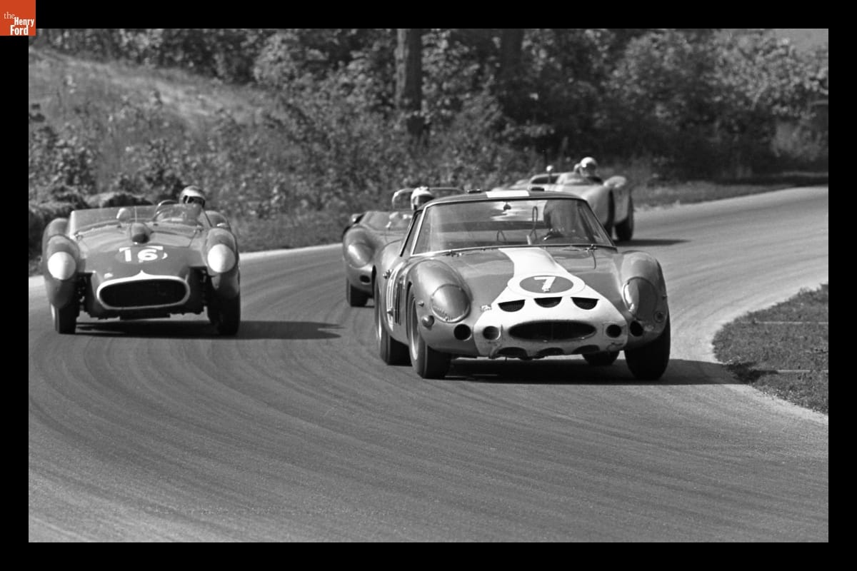 Ferrari 250 TR and Ferrari 250 GTO in the Road America 500 Race, September 1963