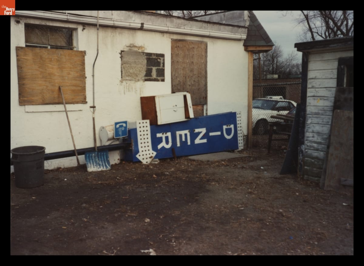 Former Diner Located in Brockton or West Springfield, Massachusetts, February 1992