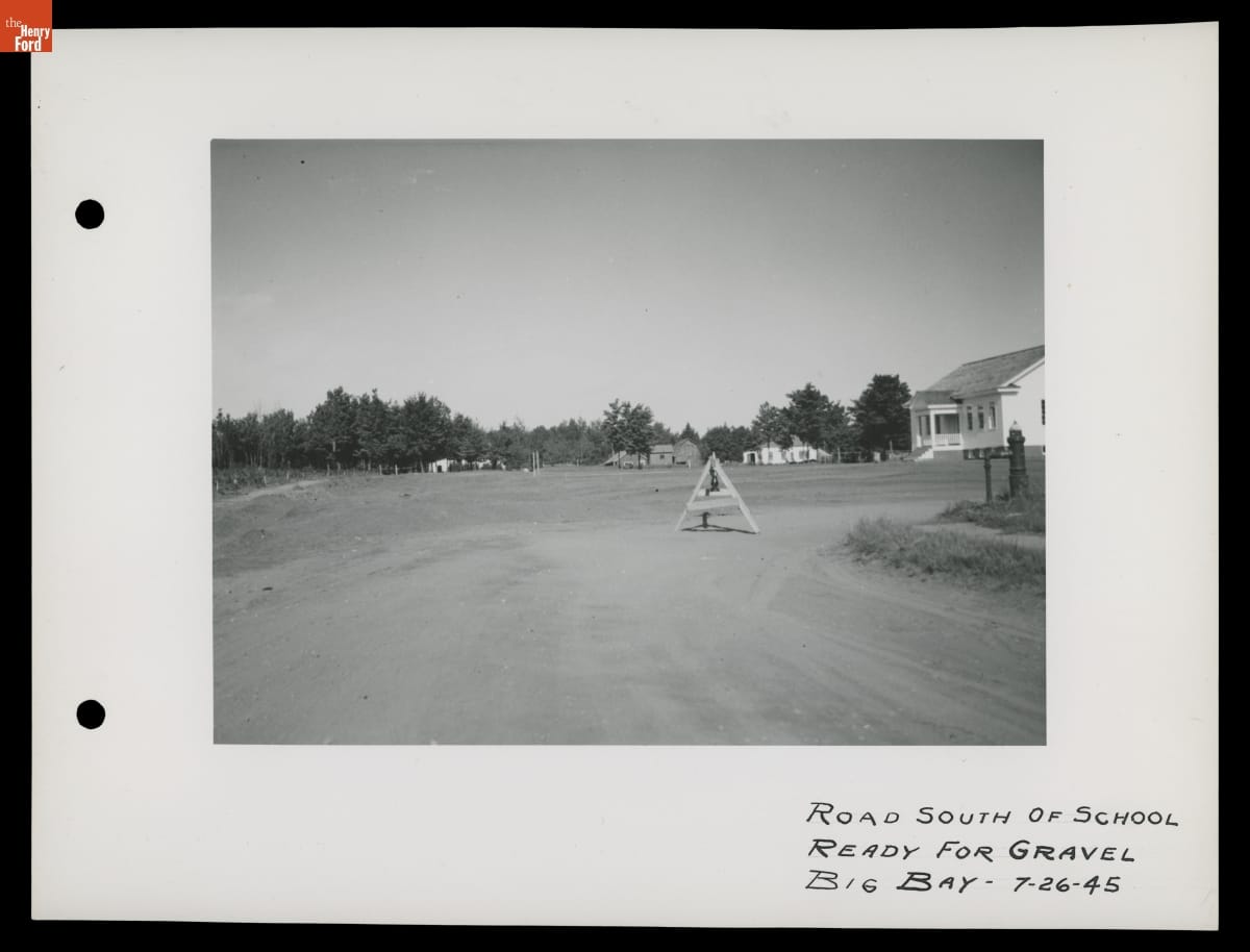 Road Construction for Ford Motor Company Branch in Big Bay, Michigan, July 1944