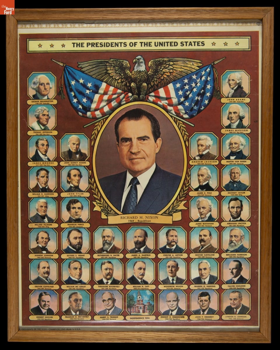 "The Presidents of the United States," Framed Poster from the Black & Gold Diner