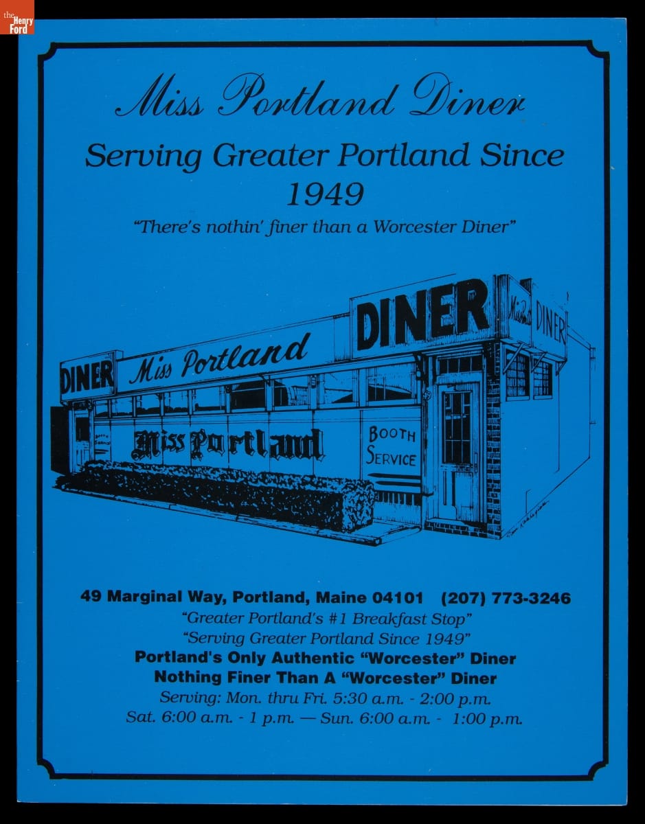 Miss Portland Diner Menu, August 1994