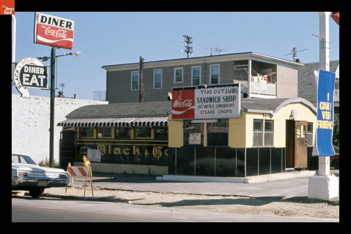 Black & Gold Diner, Roslindale, Massachusetts, circa 1973