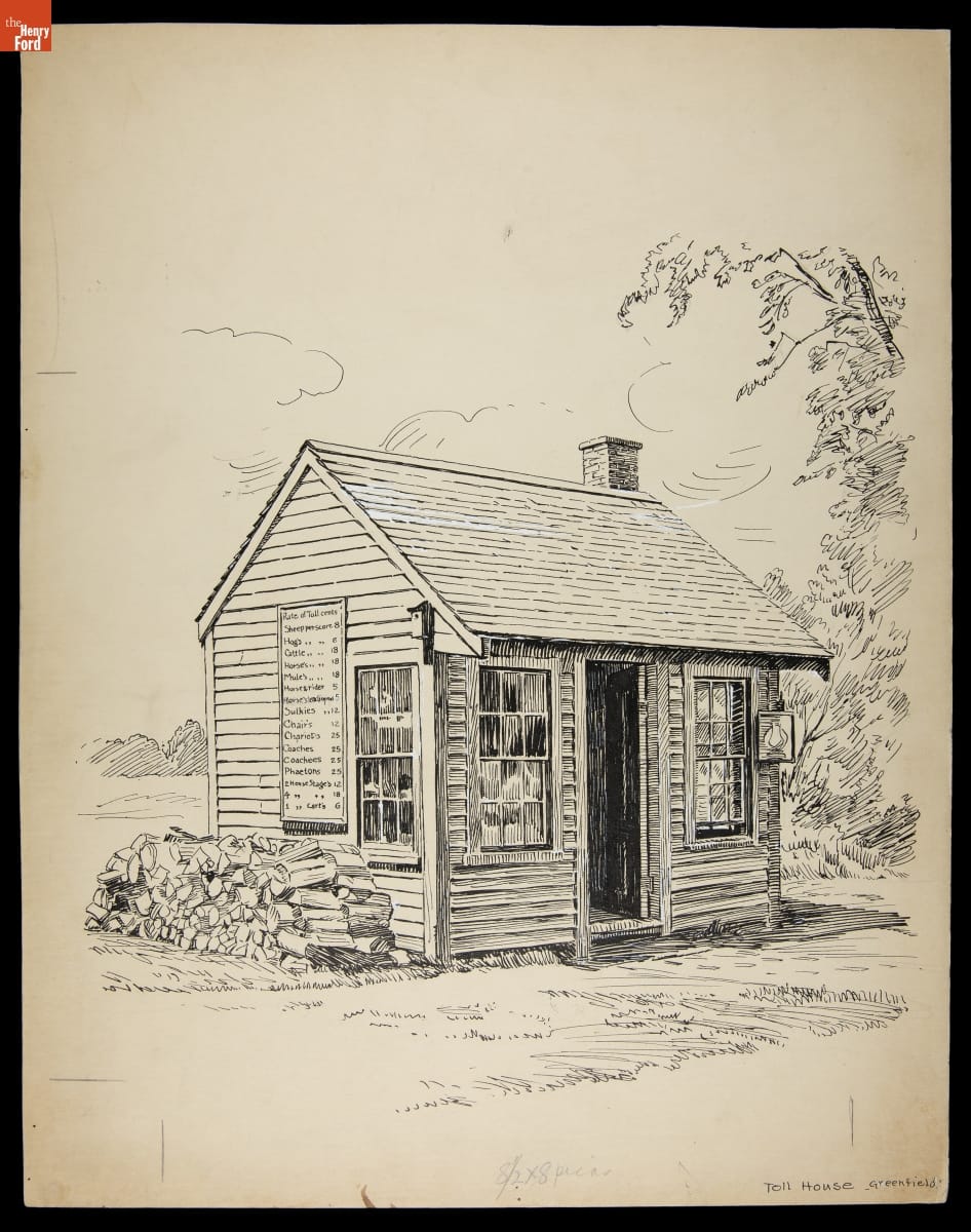 Rocks Village Toll House in Greenfield Village, circa 1934