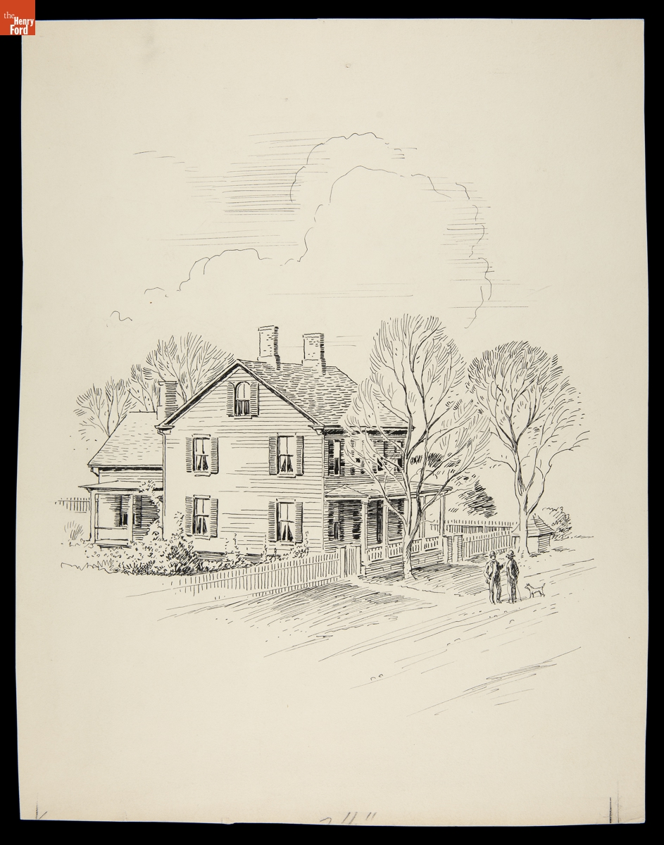 Sarah Jordan Boarding House in Greenfield Village, October 1929