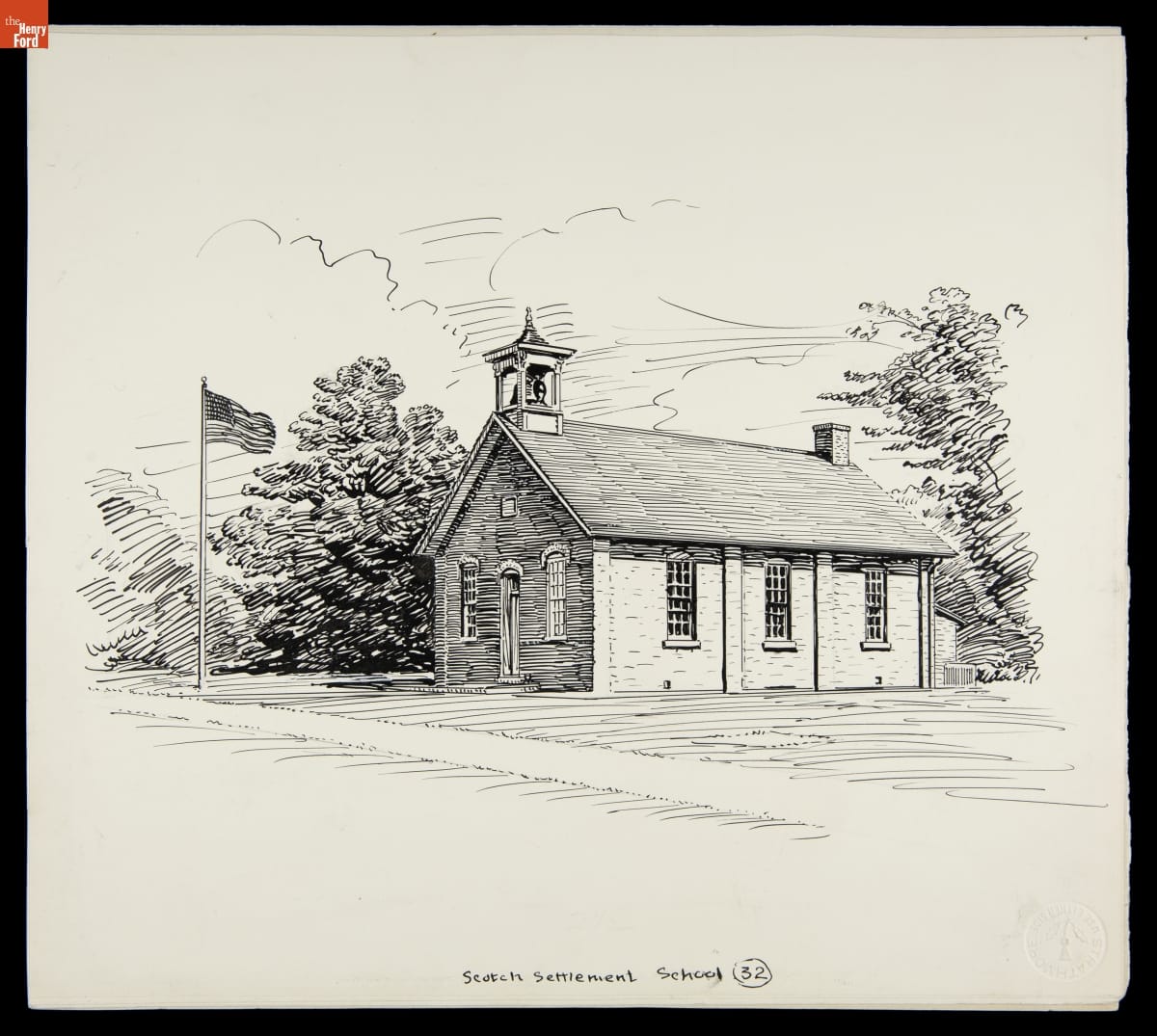 Scotch Settlement School in Greenfield Village, circa 1945