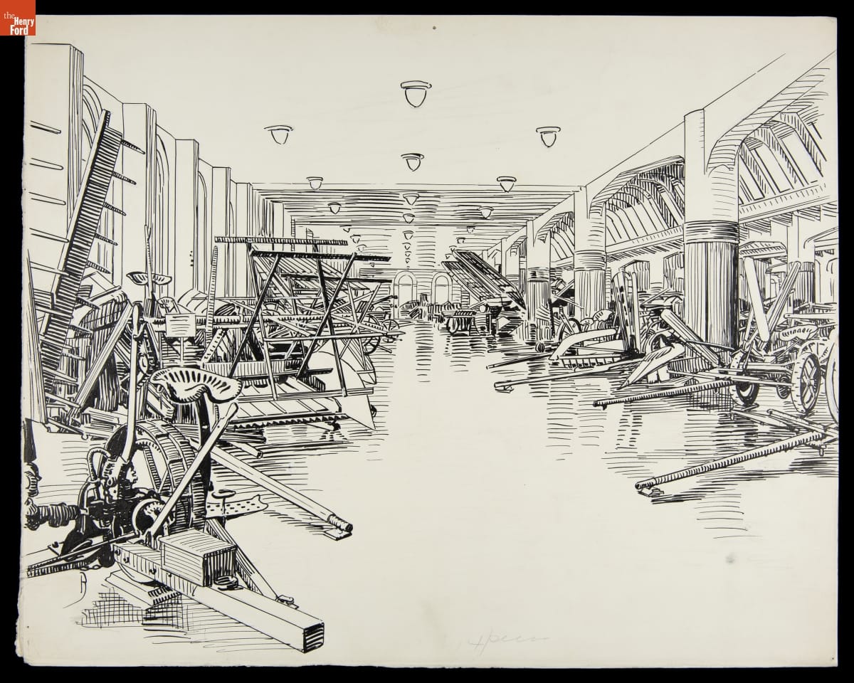 Agricultural Equipment in Henry Ford Museum, circa 1941