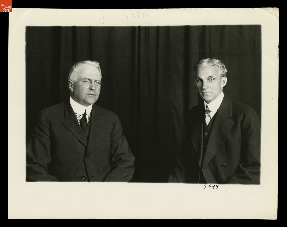 Ford Motor Company Executives Henry Ford and James Couzens, circa 1910