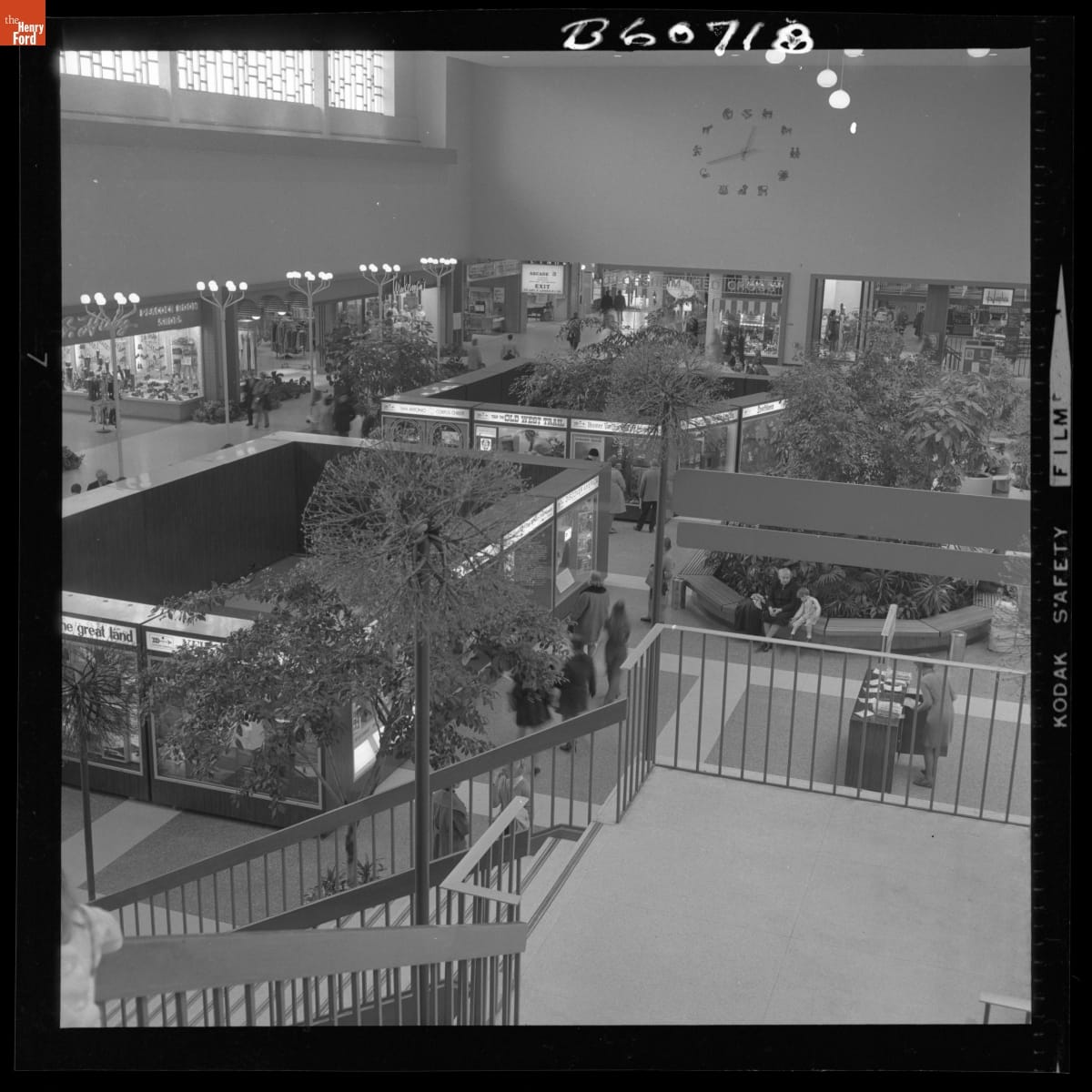"Discover America" Travel Showcase on Display at the J.L. Hudson Westland Shopping Center, January 1972