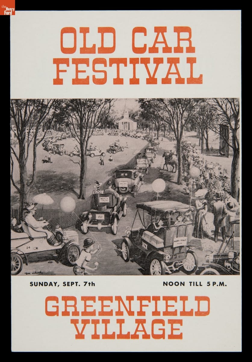 Program for Old Car Festival at Greenfield Village, September 1958