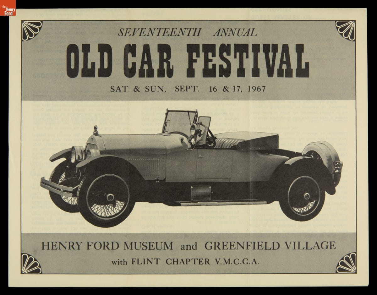 Old Car Festival at Greenfield Village, September 1967