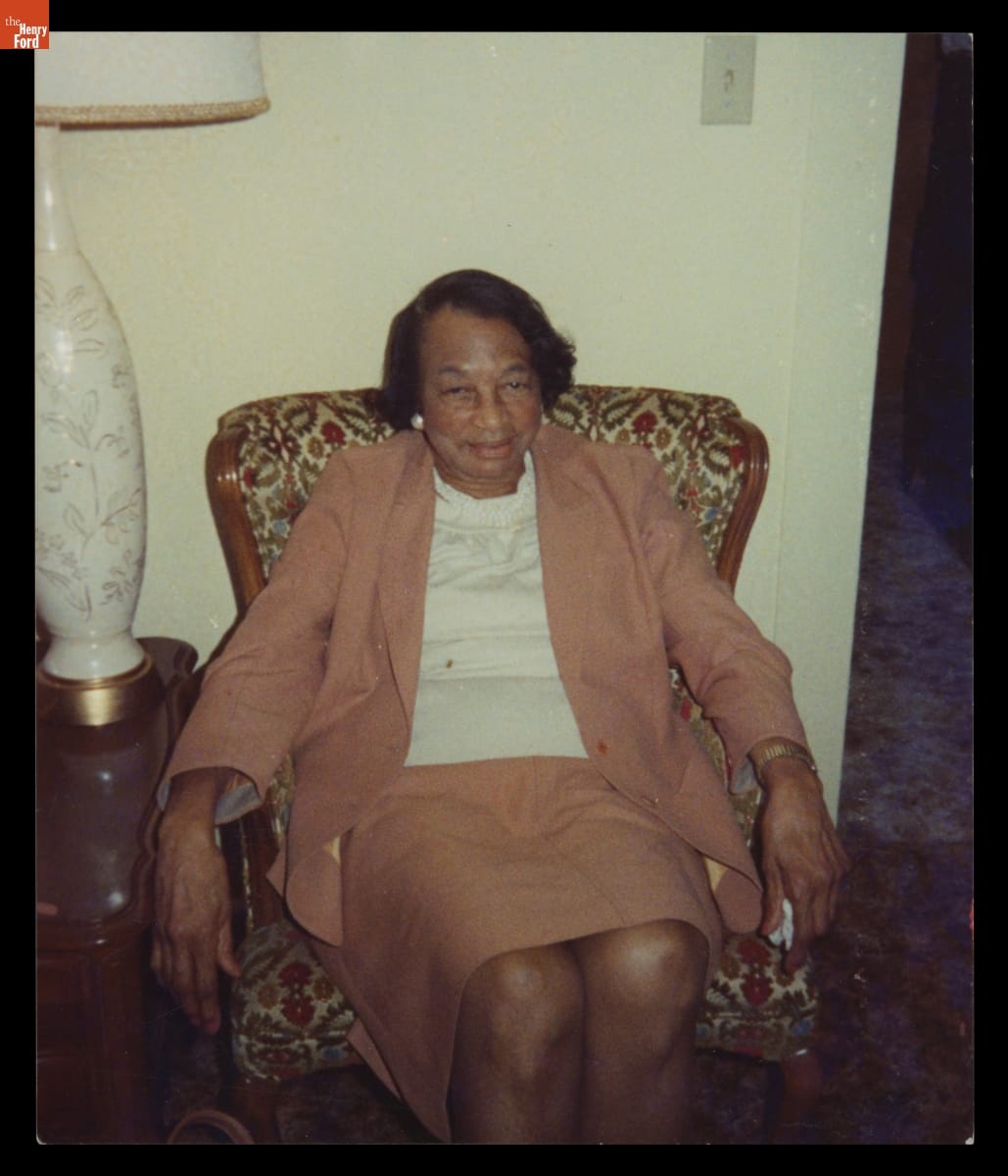 Matilda Olds Seated inside the Jackson Home