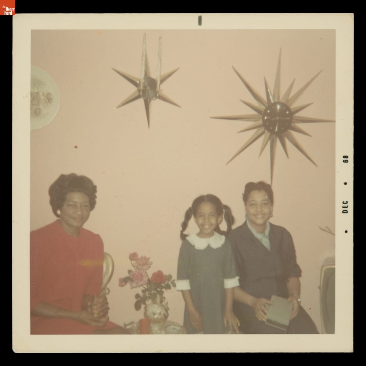 Jawana Jackson with Her Mother, Richie Jean Jackson and Aunt, Matilda Olds, December 1968