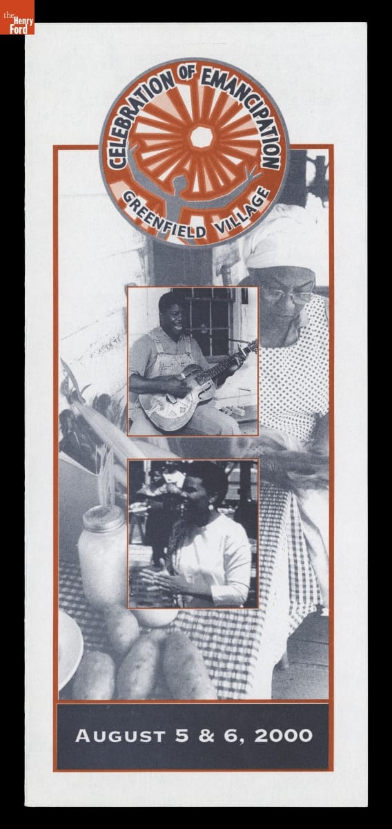 Brochure, "Celebration of Emancipation," Greenfield Village, August 2000