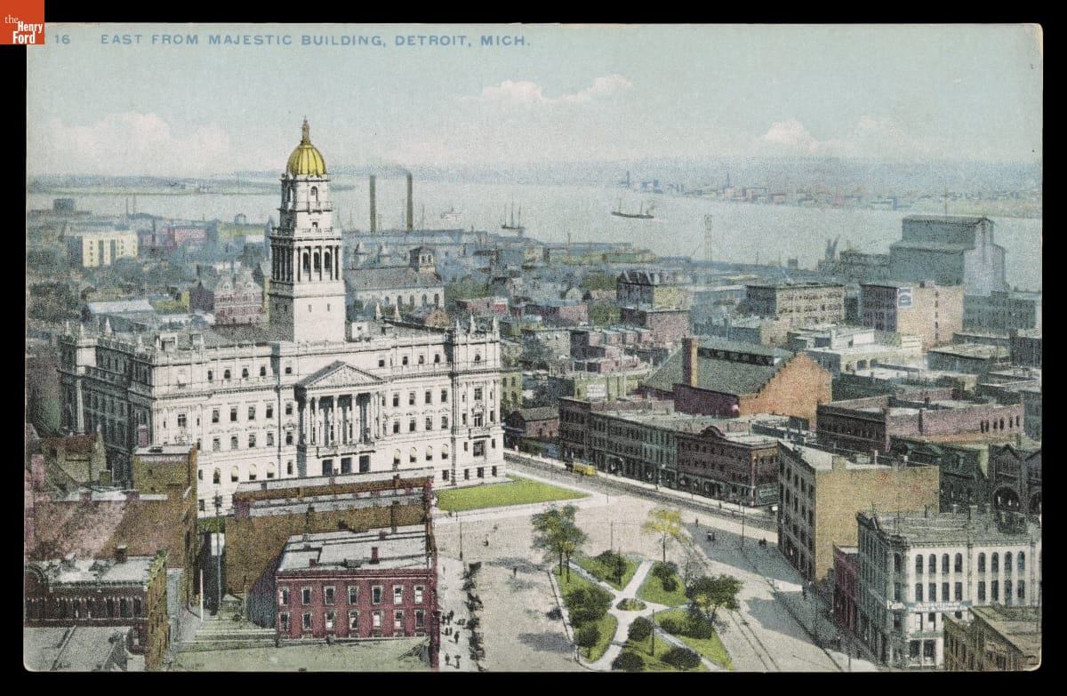 East from Majestic Building, Detroit, Michigan