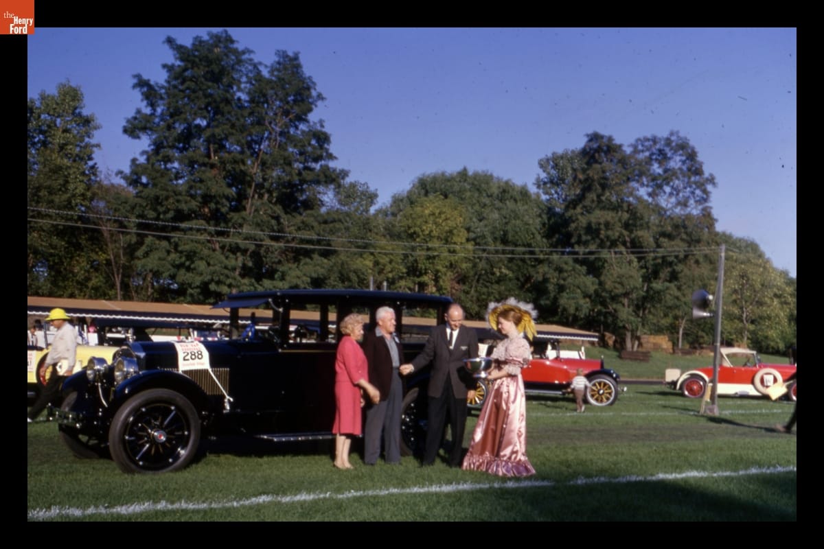 1924 Packard Sedan Receiving Prize at Old Car Festival in Greenfield Village, September 1964