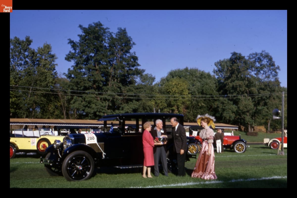 1924 Packard Sedan Receiving Prize at Old Car Festival in Greenfield Village, September 1964