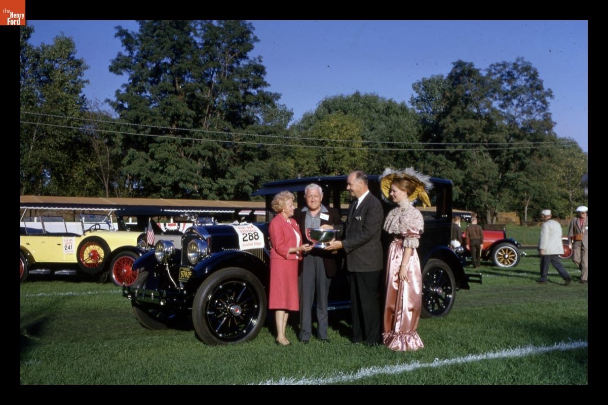 1924 Packard Sedan Receiving Prize at Old Car Festival in Greenfield Village, September 1964