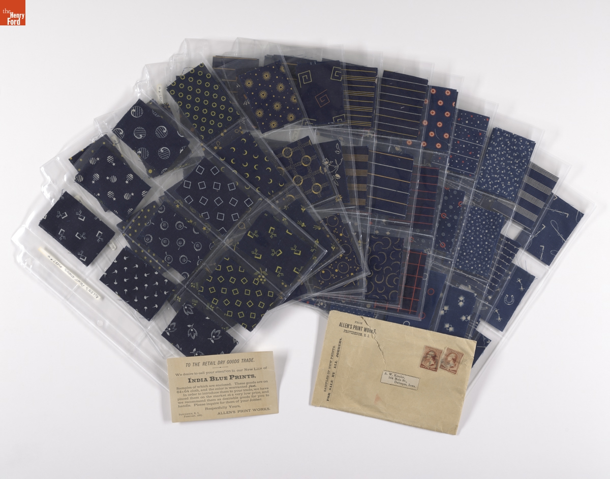 Mail-Order Fabric Samples and Correspondence from Allen's Print Works, 1887