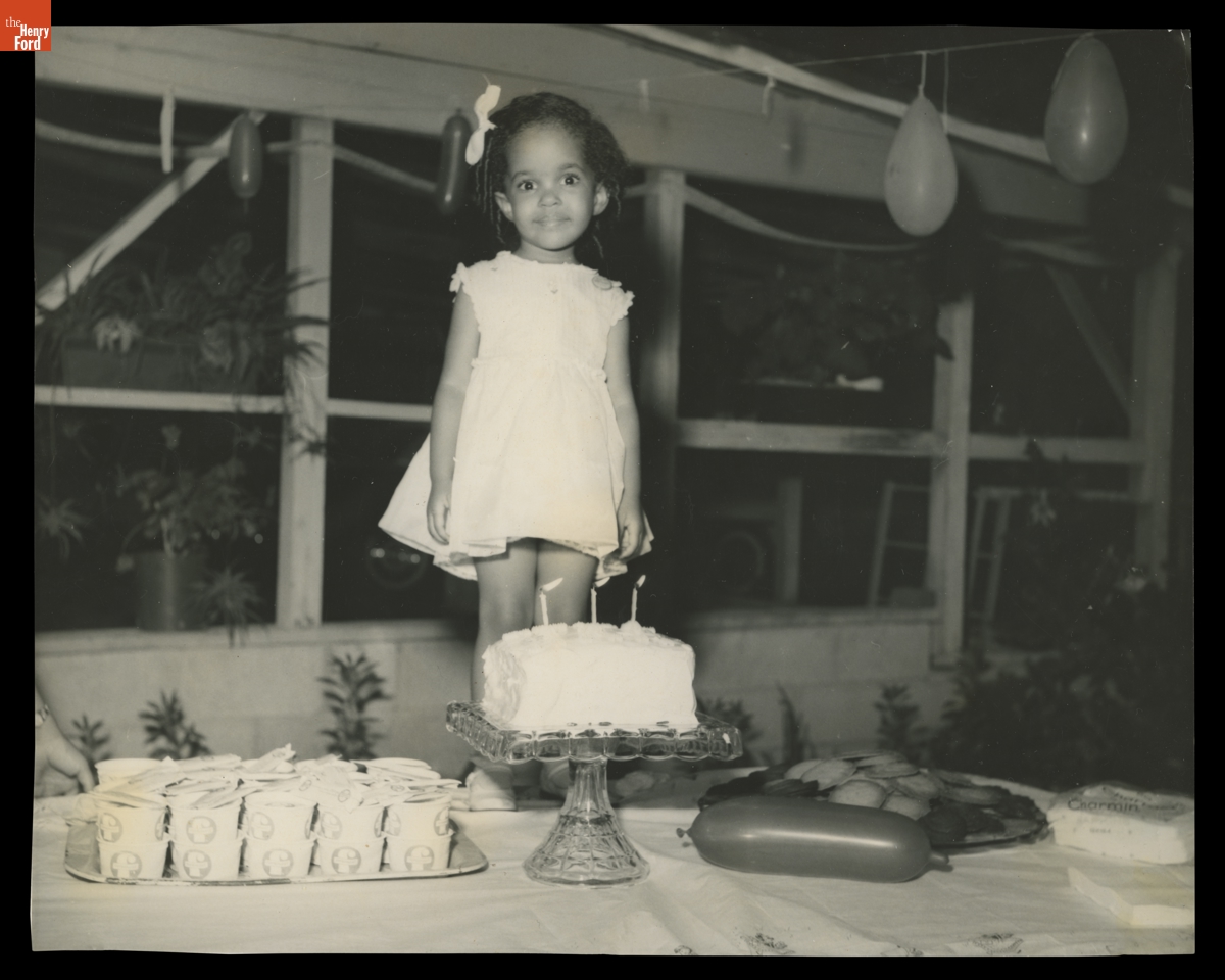 Jawana Jackson at Her Birthday Party outside the Jackson Home, Selma, Alabama, 1963